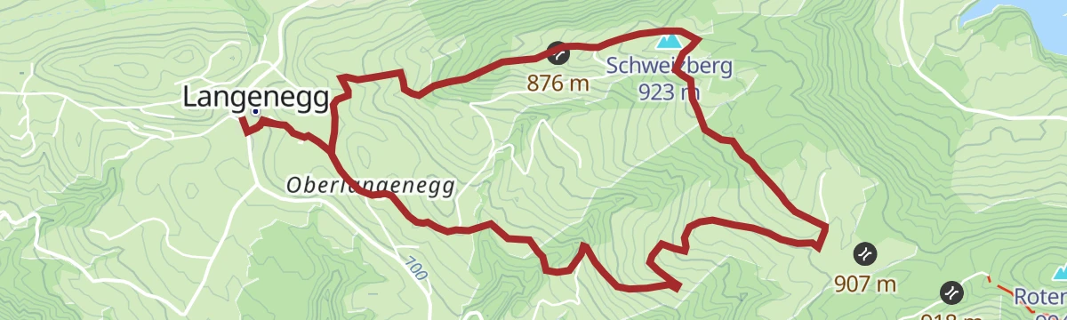 Route map: Langenegg | Lindenweg